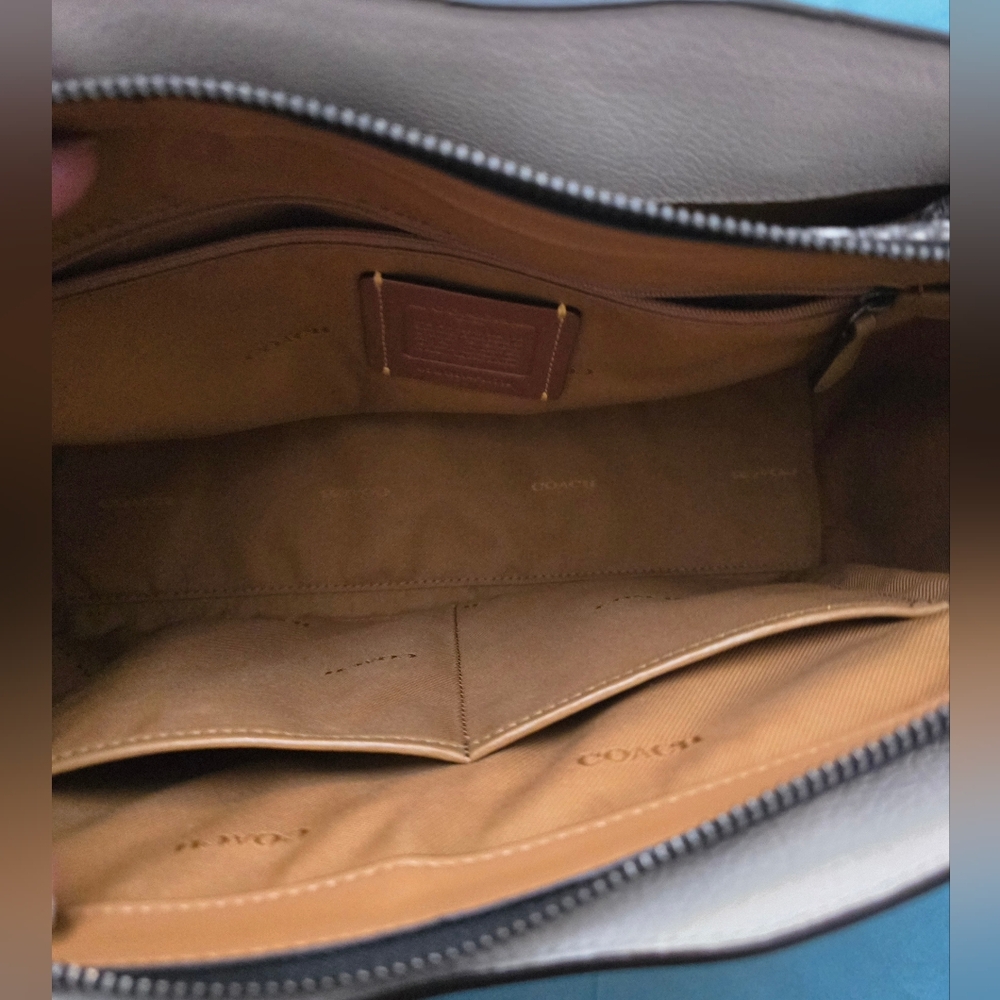 Coach Drew Satchel Grain Leather and Genuine Snakeskin Detail! Excellent!! - Picture 12 of 13